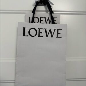 Loewe 2 paper shopping bags (9.5x12h & 7x8.5h )